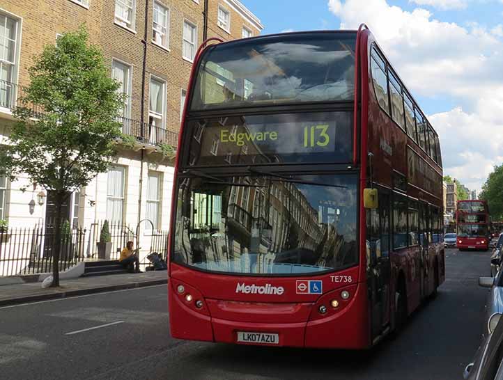 Metroline Alexander Dennis Enviro400 TE738